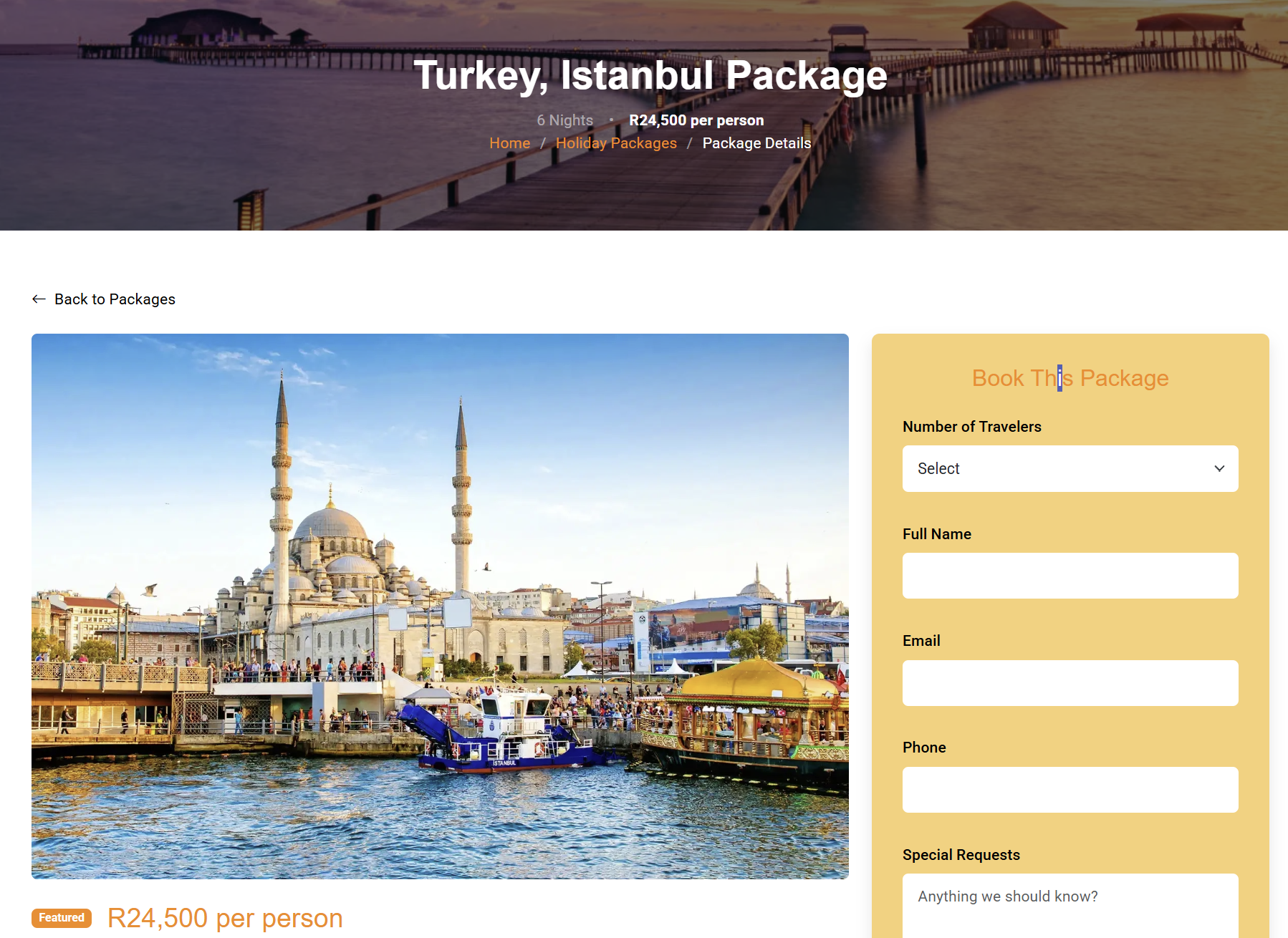 Destination Categories